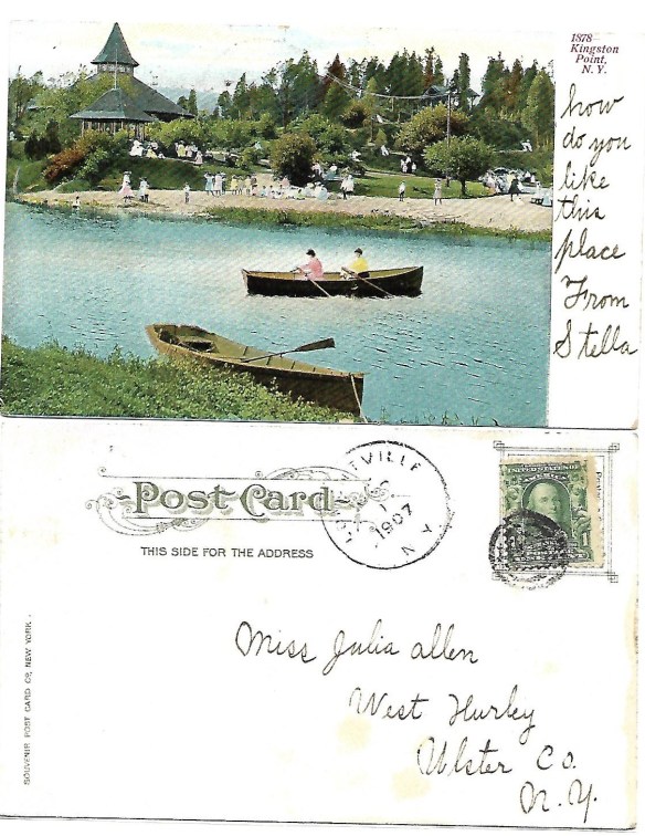 1907 Postcard of rowers