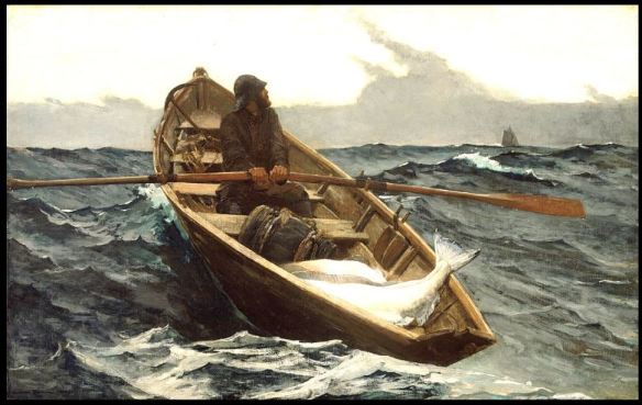 Dory 1885 The Fog Warning by Winslow Homer