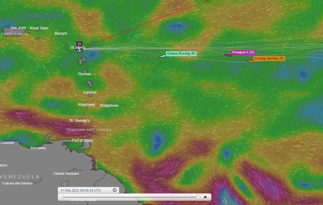 tracking atlantic rowers